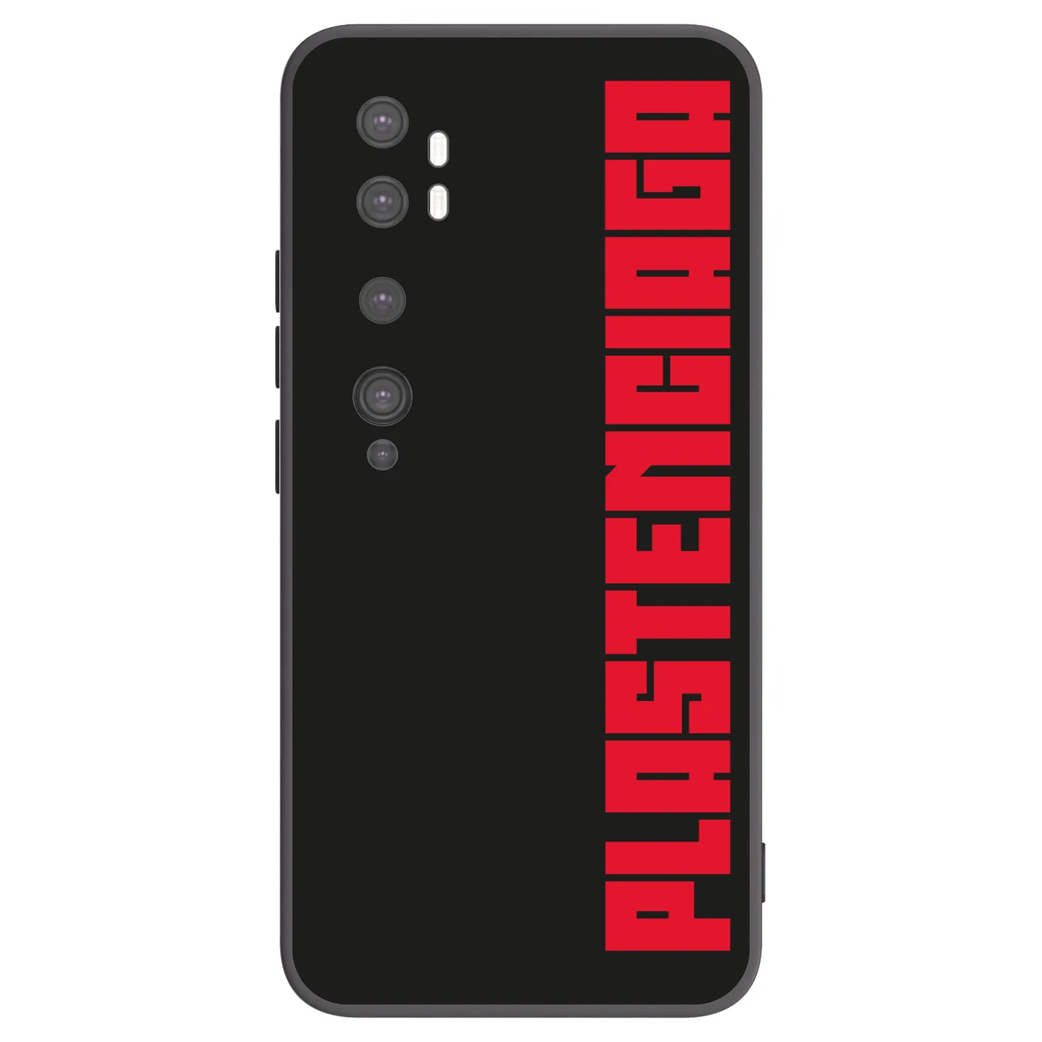 Picasee crna silikonska maskica za Xiaomi Mi Note 10 (Pro) - Plastenciaga