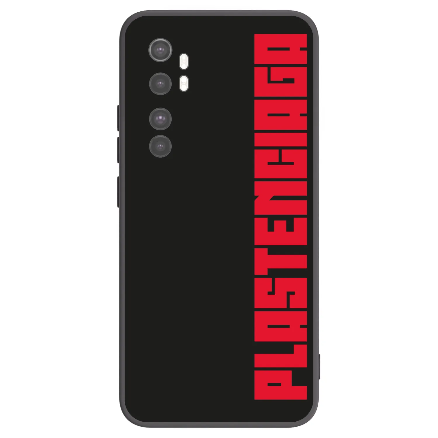 Picasee crna silikonska maskica za Xiaomi Mi Note 10 Lite - Plastenciaga