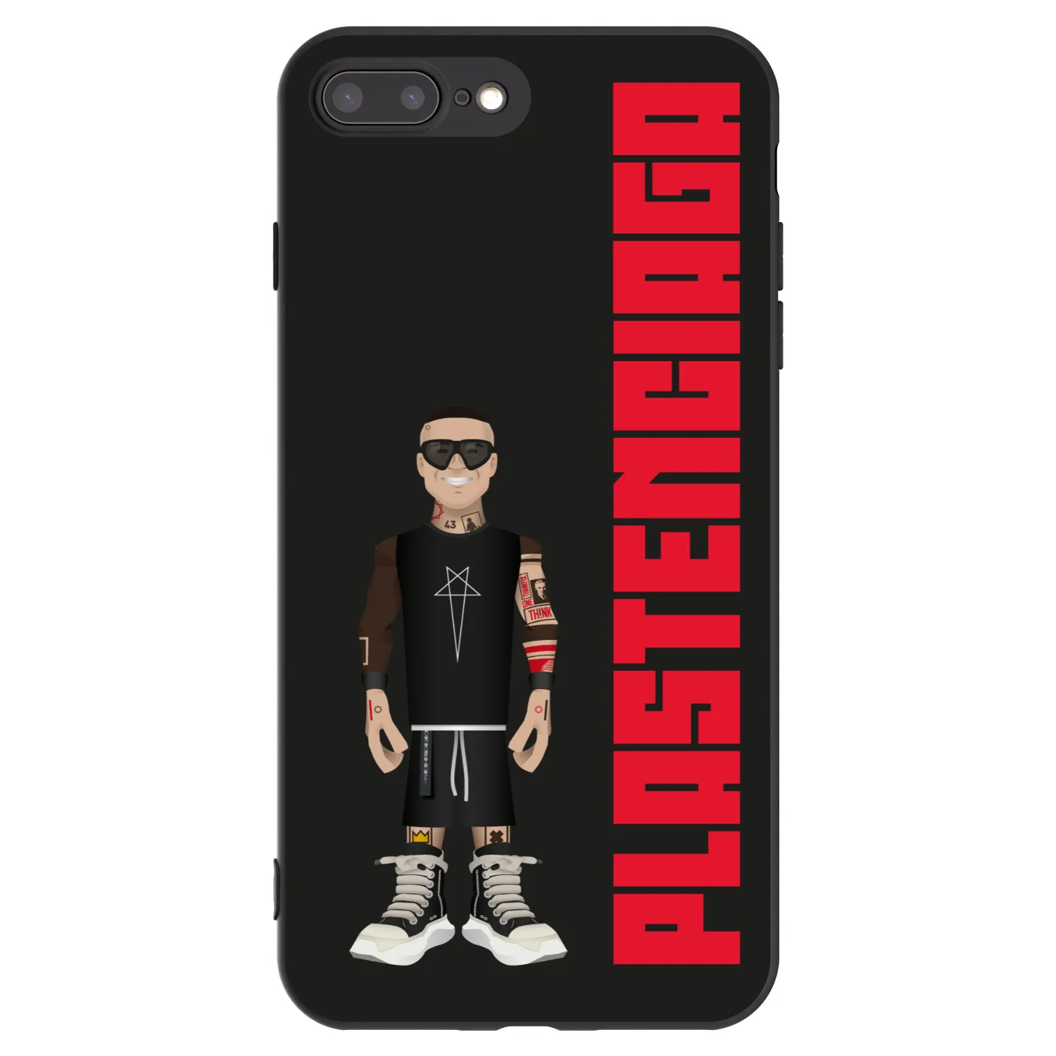 Picasee crna silikonska maskica za Apple iPhone 8 Plus - Tomáš Rajchl