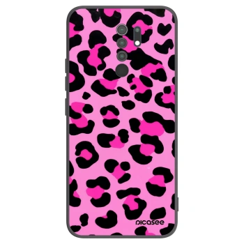 Picasee crna silikonska maskica za Xiaomi Redmi 9 - Pink Tiger