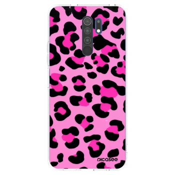 Picasee silikonska prozirna maskica za Xiaomi Redmi 9 - Pink Tiger