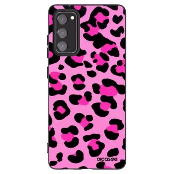 Picasee crna silikonska maskica za Samsung Galaxy S20 FE - Pink Tiger