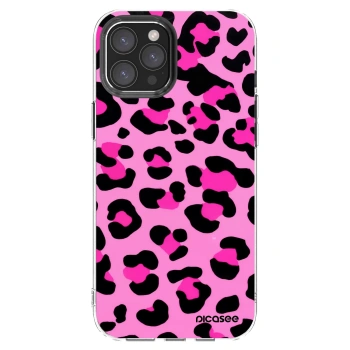 Picasee silikonska prozirna maskica za Apple iPhone 12 Pro Max - Pink Tiger