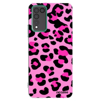 Picasee silikonska prozirna maskica za Honor 10X Lite - Pink Tiger