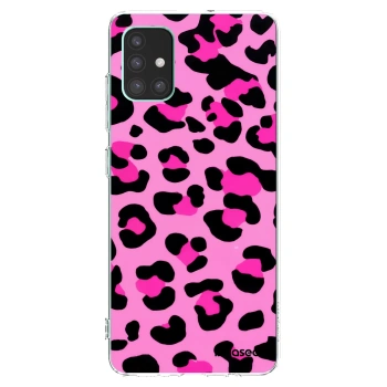Picasee silikonska prozirna maskica za Samsung Galaxy M51 M515F - Pink Tiger