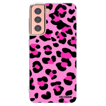 Picasee silikonska prozirna maskica za Samsung Galaxy S21 5G G991B - Pink Tiger