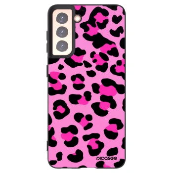Picasee crna silikonska maskica za Samsung Galaxy S21 5G G991B - Pink Tiger