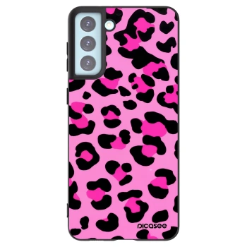 Picasee crna silikonska maskica za Samsung Galaxy S21+ 5G G996F - Pink Tiger