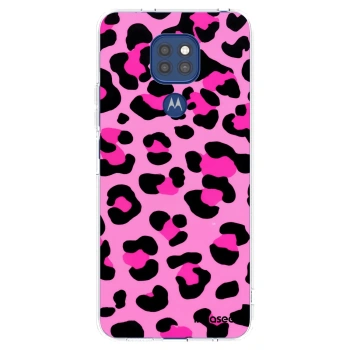 Picasee silikonska prozirna maskica za Motorola Moto G9 Play - Pink Tiger