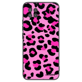 Picasee crna silikonska maskica za Samsung Galaxy A42 A426B - Pink Tiger