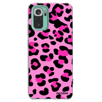 Picasee silikonska prozirna maskica za Xiaomi Redmi Note 10 Pro - Pink Tiger