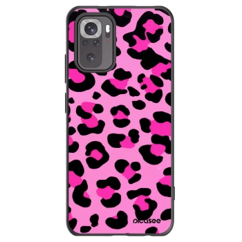 Picasee crna silikonska maskica za Xiaomi Redmi Note 10S - Pink Tiger