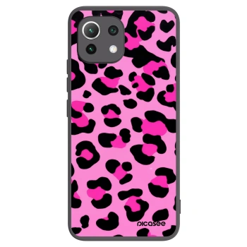 Picasee crna silikonska maskica za Xiaomi Mi 11 Lite - Pink Tiger