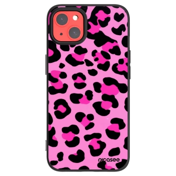 Picasee crna silikonska maskica za Apple iPhone 13 - Pink Tiger