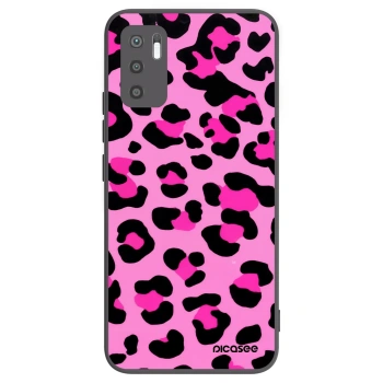 Picasee crna silikonska maskica za Xiaomi Redmi Note 10 5G - Pink Tiger