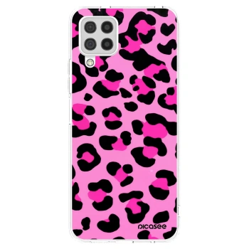 Picasee silikonska prozirna maskica za Samsung Galaxy A22 A225F 4G - Pink Tiger