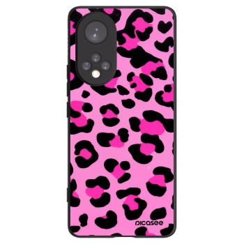 Picasee crna silikonska maskica za Honor 50 5G - Pink Tiger