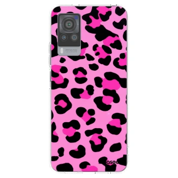 Picasee silikonska prozirna maskica za Vivo X60 Pro 5G - Pink Tiger