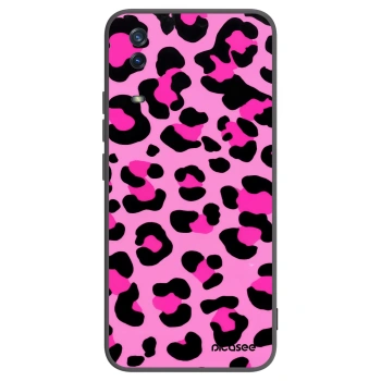 Picasee crna silikonska maskica za Vivo Y11s - Pink Tiger