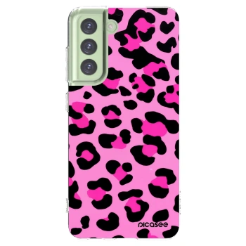 Picasee silikonska prozirna maskica za Samsung Galaxy S21 FE 5G - Pink Tiger