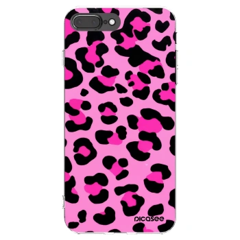 Picasee silikonska prozirna maskica za Apple iPhone 7 Plus - Pink Tiger