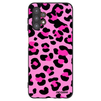 Picasee crna silikonska maskica za Samsung Galaxy A13 4G A135 - Pink Tiger