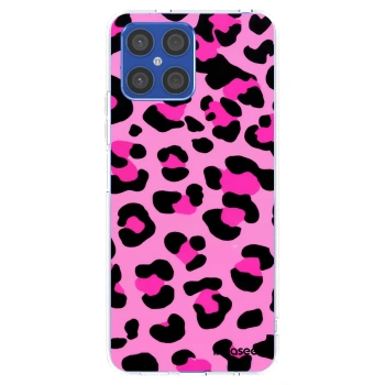 Picasee silikonska prozirna maskica za Honor X8 4G - Pink Tiger