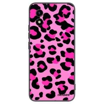 Picasee crna silikonska maskica za Vivo Y01 - Pink Tiger