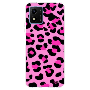 Picasee silikonska prozirna maskica za Vivo Y01 - Pink Tiger