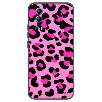 Picasee crna silikonska maskica za Vivo Y52 5G - Pink Tiger