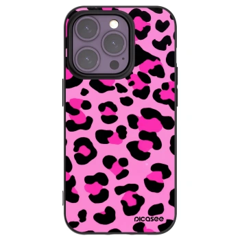 Picasee crna silikonska maskica za Apple iPhone 14 Pro - Pink Tiger