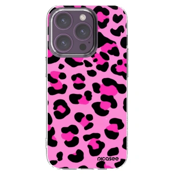 Picasee silikonska prozirna maskica za Apple iPhone 14 Pro - Pink Tiger