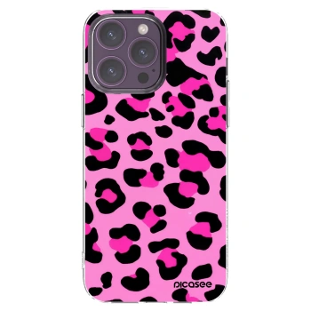 Picasee silikonska prozirna maskica za Apple iPhone 14 Pro Max - Pink Tiger