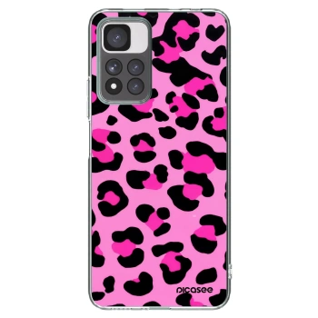 Picasee silikonska prozirna maskica za Xiaomi Redmi Note 11 Pro+ 5G - Pink Tiger