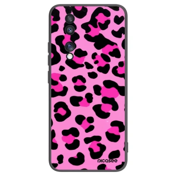 Picasee crna silikonska maskica za Honor 70 - Pink Tiger