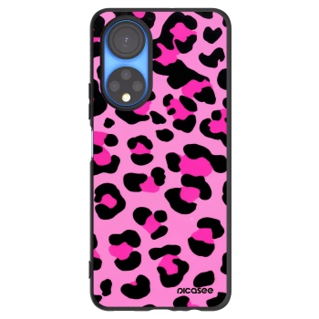 Picasee crna silikonska maskica za Honor X7 - Pink Tiger