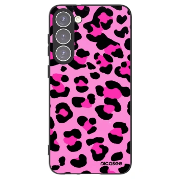 Picasee crna silikonska maskica za Samsung Galaxy S23+ 5G - Pink Tiger