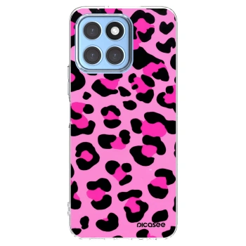 Picasee silikonska prozirna maskica za Honor X8 5G - Pink Tiger