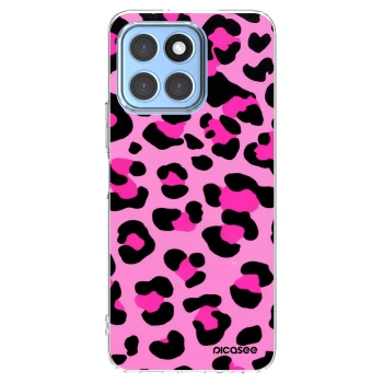 Picasee silikonska prozirna maskica za Honor X6 - Pink Tiger