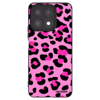 Picasee crna silikonska maskica za Honor X8a - Pink Tiger