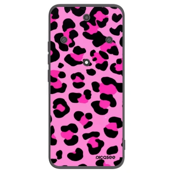 Picasee crna silikonska maskica za Honor Magic5 Lite 5G - Pink Tiger