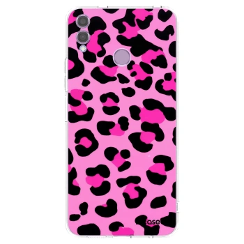 Picasee silikonska prozirna maskica za Honor 8X - Pink Tiger