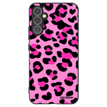 Picasee crna silikonska maskica za Samsung Galaxy A34 5G A346B - Pink Tiger