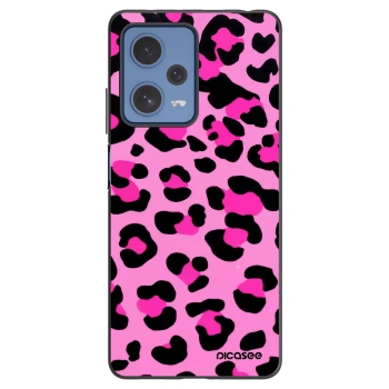 Picasee crna silikonska maskica za Xiaomi Redmi Note 12 Pro 5G - Pink Tiger