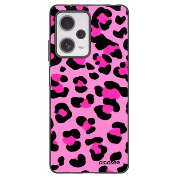 Picasee crna silikonska maskica za Xiaomi Redmi Note 12 Pro+ 5G - Pink Tiger