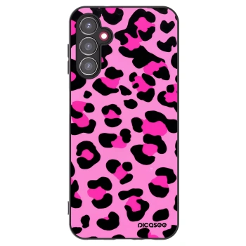 Picasee crna silikonska maskica za Samsung Galaxy A14 5G A146P - Pink Tiger