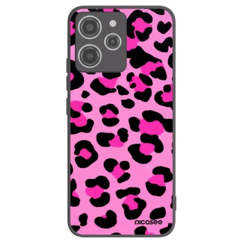 Picasee crna silikonska maskica za Xiaomi Redmi 12 4G - Pink Tiger