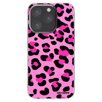 Picasee silikonska prozirna maskica za Apple iPhone 15 Pro - Pink Tiger