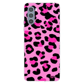 Picasee silikonska prozirna maskica za Motorola Moto G62 - Pink Tiger