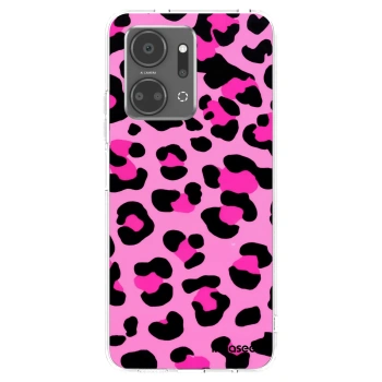 Picasee silikonska prozirna maskica za Honor X7a - Pink Tiger